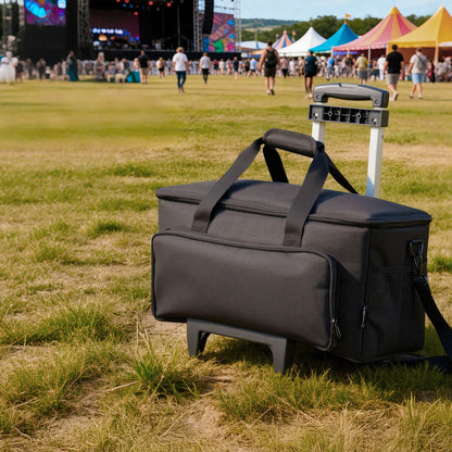 VEVOR Rolling DJ Cable Bag, 1680D, Padded File Gig Bag with Wheels, 6 Detachable Divider, Travel Storage Music Gear Case, for Professional DJ Gear, Musical Instrument and Accessories, Sound Equipment - DJSNB1680DZH0XLYB001V0 - view 9
