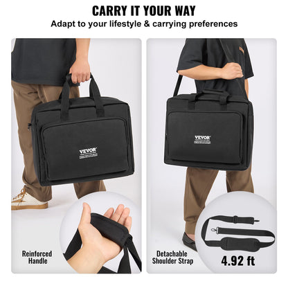 VEVOR Padded DJ Mixer Gig Bag, 1200D Oxford Fabric, DJ Gear Carry Bag with a Storage Pocket 4.92 ft Removable Shoulder Strap 0.39 in Padding, 19.29 x 8.66 x 15.34 in Storage Case for DJ Controller - DJSNBDJKZTSNTICQVV0 - view 6
