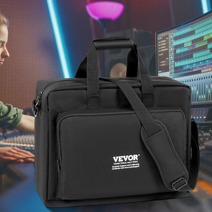 VEVOR Padded DJ Mixer Gig Bag, 1200D Oxford Fabric, DJ Gear Carry Bag with a Storage Pocket 4.92 ft Removable Shoulder Strap 0.39 in Padding, 19.29 x 8.66 x 15.34 in Storage Case for DJ Controller - DJSNBDJKZTSNTICQVV0 - view 9