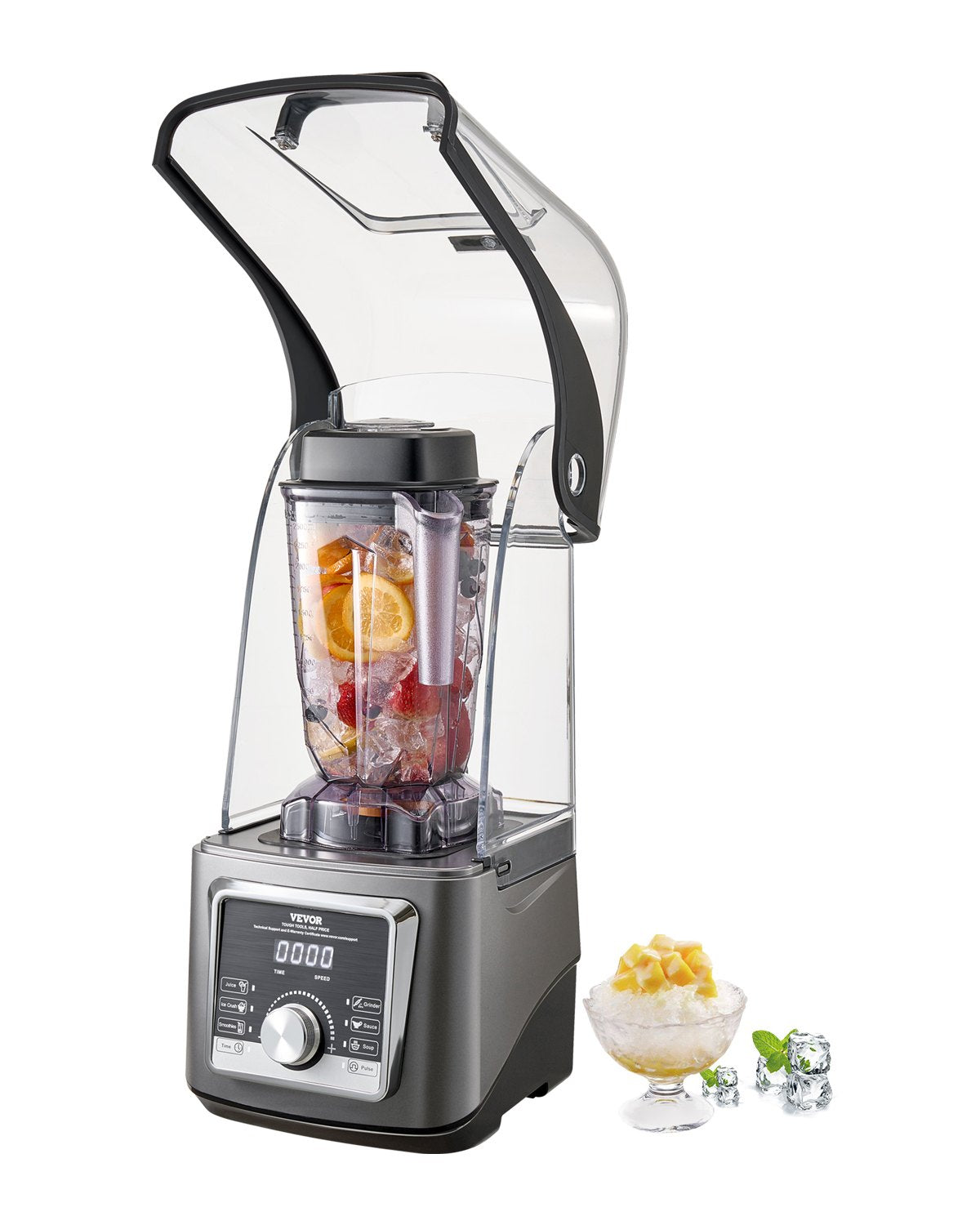 VEVOR Blender for Smoothies, 85 oz 1400W, Professional Blender with Powerful Motor, Multi-Functional Food Processing Blender with Noise Cover for Smoothie/Milkshake/Juice, Fits for Kitchen - DJYZSBJBJ25L7H74OV1 - view 1