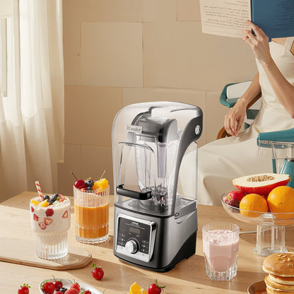 VEVOR Blender for Smoothies, 85 oz 1400W, Professional Blender with Powerful Motor, Multi-Functional Food Processing Blender with Noise Cover for Smoothie/Milkshake/Juice, Fits for Kitchen - DJYZSBJBJ25L7H74OV1 - view 9