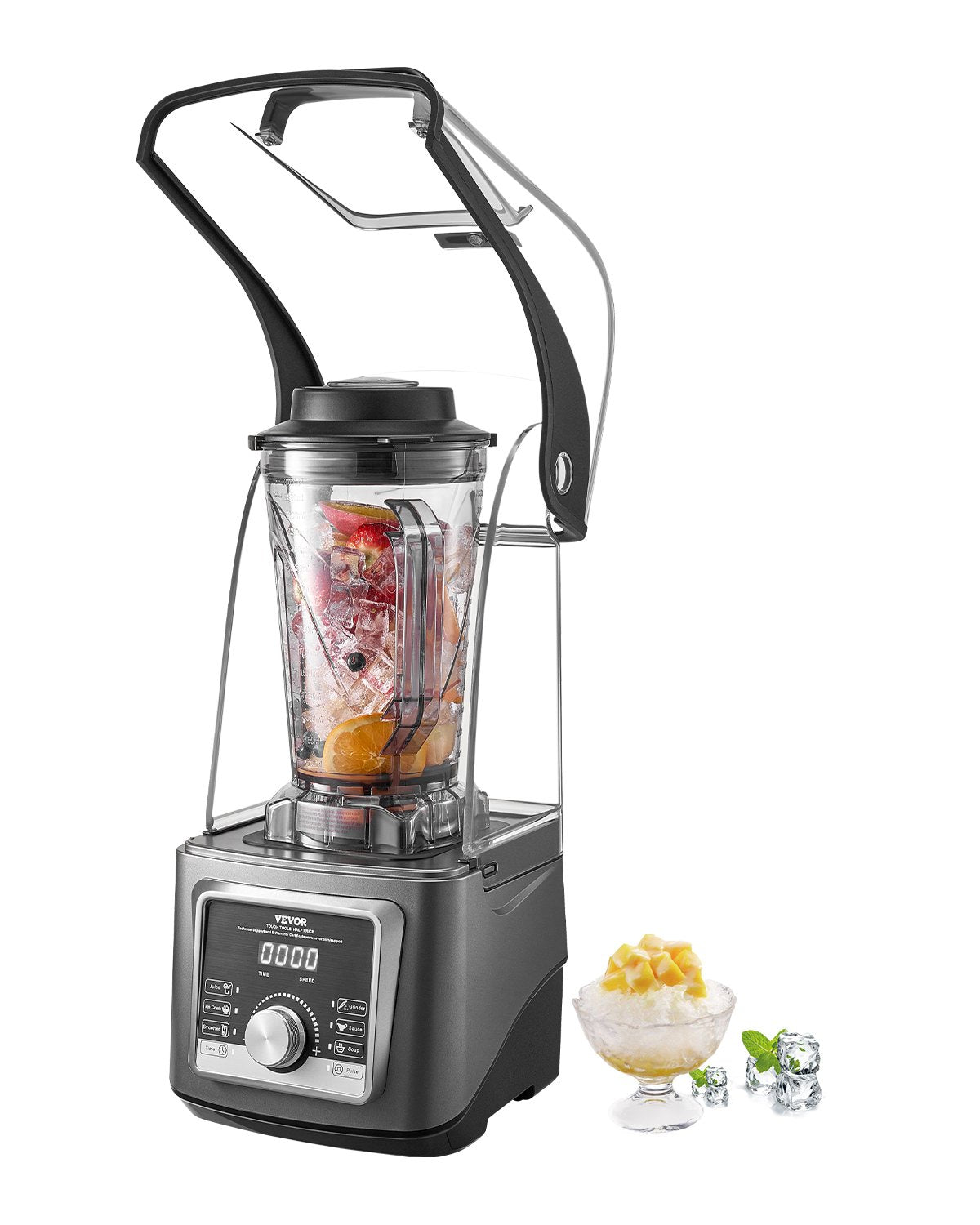 VEVOR Blender for Smoothies, 135 oz 1400W, Professional Blender with Powerful Motor, Multi-Functional Food Processing Blender with Noise Cover for Smoothie/Milkshake/Juice, Fits for Kitchen - DJYZSBJBJ35LUF6FPV1 - view 1