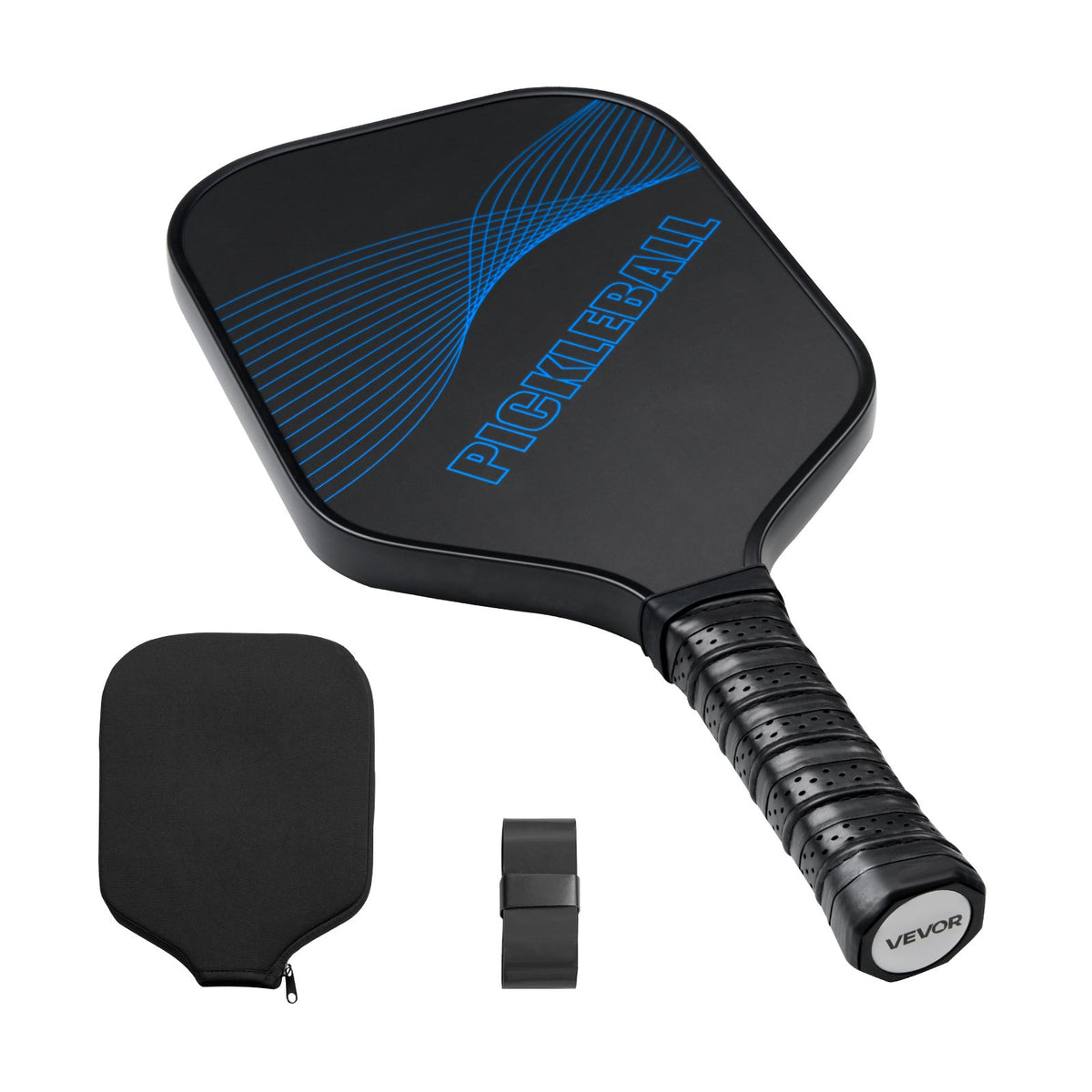 VEVOR Pickleball Paddle, T700 Carbon Fiber Surface & Honeycomb Core, Professional Pickleball Paddle with Increased Power & Control & Spin, Pro Pickle Ball Racket for Adults, Men & Women, Blue - DJZCGKT700TXKRPBG001V0 - view 10