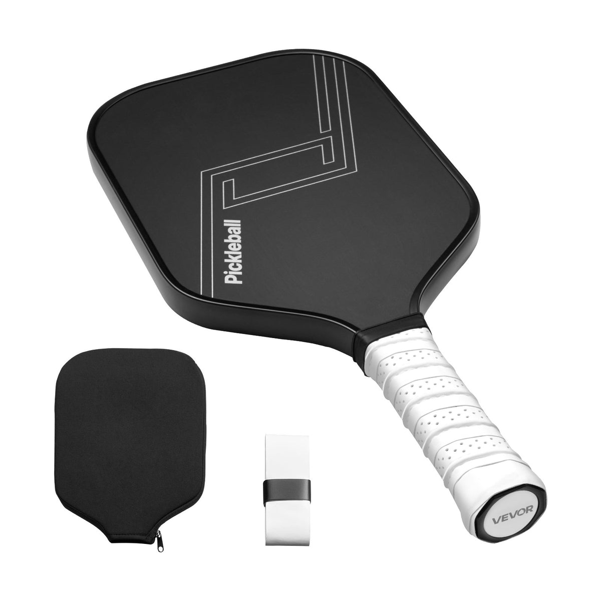 VEVOR Pickleball Paddle, T700 Carbon Fiber Surface & Honeycomb Core, Professional Pickleball Paddle with Increased Power & Control & Spin, Pro Pickle Ball Racket for Adults, Men & Women, Black - DJZCGKT700TXKSUCO001V0 - view 10