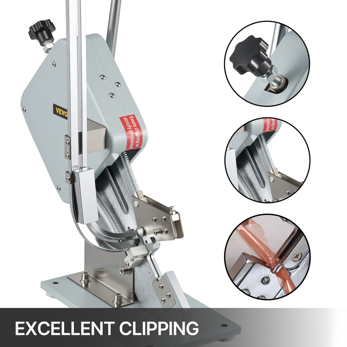VEVOR Manual U-shape Sausage Clipper Clipping Machine Food Clipping Maker for Sausage Packing Sealing with 1 Box of Buckles 5000pcs - DKJSDUXD2HK000001V0 - view 3