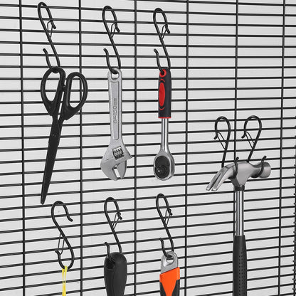 VEVOR S Hooks 36 Pack, 39.68 LBS Capacity for Bars up to 0.85 Inch, S Shaped Hooks with Safety Buckle, Heavy Duty Metal Hangers for Plants, Jeans, Clothes in Garden, Closet, Kitchen, Bedroom, Black - DKKGG12JZ375K1G0E001V0 - view 9