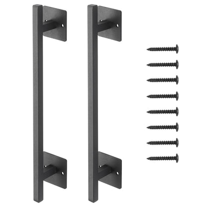 VEVOR Barn Door Handle, 2Pcs 12.6 in Rustic Fence Gate Handle, Rust-Resistant Coating, Heavy Duty Carbon Steel Outdoor Gate Handles, Easy to Install, Metal Sliding Door Pulls for Garage Shed Pantry - DKXZLMBS12INECDUE001V0 - view 10