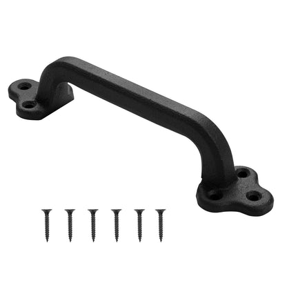 VEVOR Barn Door Handle, 9 in Rustic Fence Gate Handle, Rust-Resistant Coating, Heavy Duty Carbon Steel Outdoor Gate Handles, Easy to Install, Metal Sliding Door Pulls for Garage Shed Closet Pantry - DKXZLMBS9INCU5LTZ001V0 - view 1