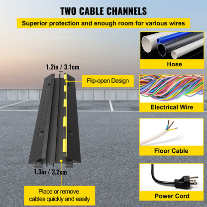 VEVOR Cable Protectors & Ramps - Select Your Configuration - DLBHQXSLX4PCSTMPKV0 - view 3