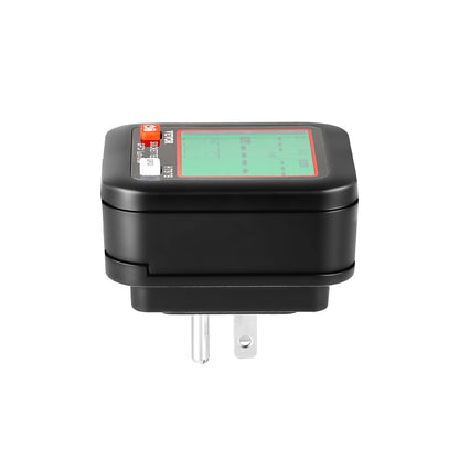 VEVOR Outlet Tester, Electrical GFCI Trip Tester, LCD Display Receptacle Detector for 7 Common Wiring Faults