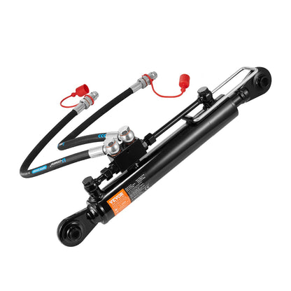 VEVOR Hydraulic Top Link Cat.1-1 (11 in, 20-7/8~31-7/8 in ), Hydraulic Cylinder with 2 Hoses & G3/8" Check Valve - DLGYYGL11IN26R8N3V0 - view 1