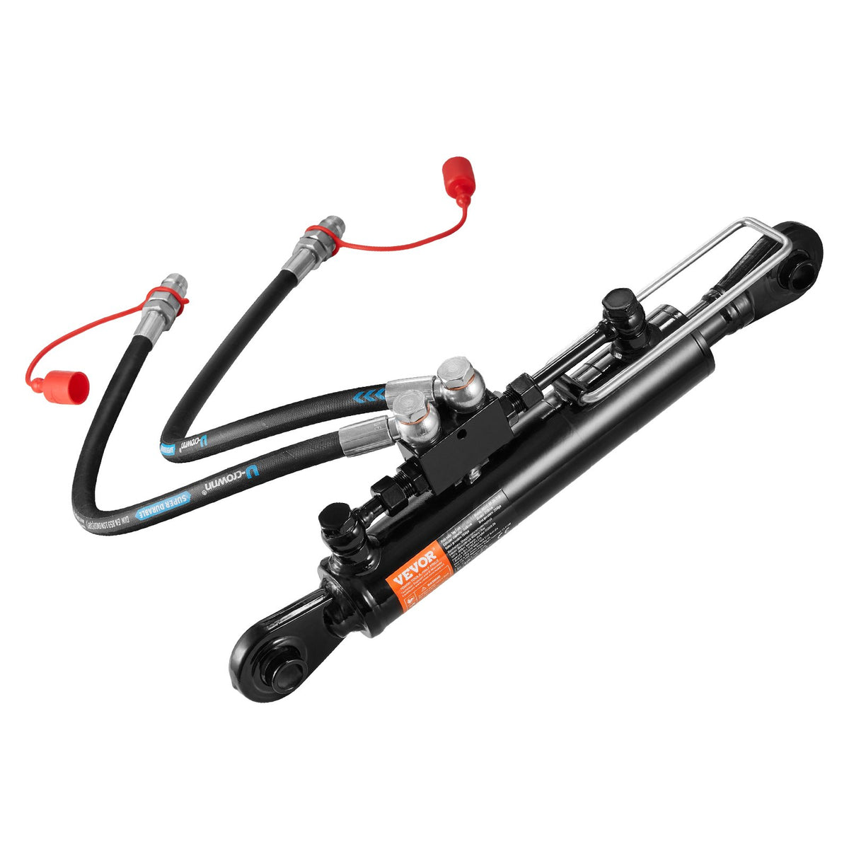 VEVOR Hydraulic Top Link Cat.1-1 (8-1/4 in, 18-1/8~26-3/8 in ), Hydraulic Cylinder with 2 Hoses & G3/8" Check Valve - DLGYYGL814IN62VMZV0 - view 10