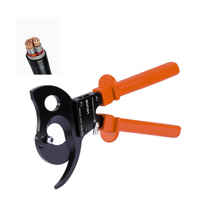 VEVOR Ratcheting Cable Cutter, Spring Steel Blades with PVC-Coated Handles, Quick-Release Button, Heavy Duty Ratchet Cable Wire Cutter for Cutting Copper & Aluminum Cables Up to 1000 MCM / 500 mm² - DLJD10INCHJLD1W12001V0 - view 1