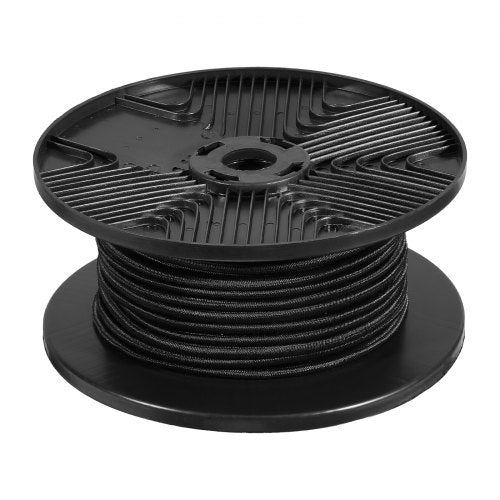 VEVOR 3/8 inch Bungee Cord, 120 ft/36 m Spool Heavy Duty Bungee Straps, 100% Stretch Elastic Bungee Rope for Cargo, Tarps, Camping, Kayak Deck and Crafting, Black - DLKZD100INCHHNPJAV0 - view 2