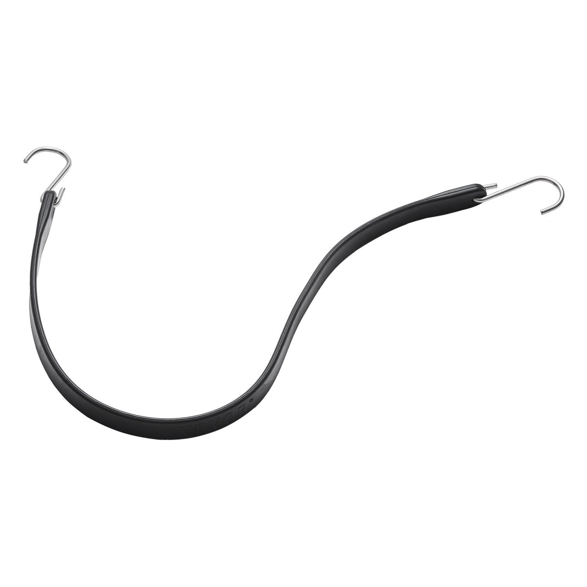 VEVOR 10 Piece Flat Bungee Cord, 20 mm Heavy Duty Bungee Straps with Steel S-Hooks, 24" Elastic Bungee Rope for Cargo, Tarps, Trucks and Tent, Black - DLKZD24INCH1F1ZYMV0 - view 10