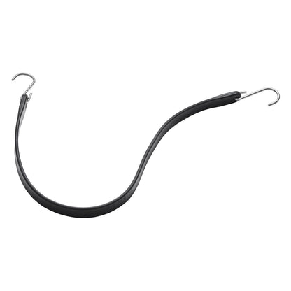 VEVOR 10 Piece Flat Bungee Cord, 20 mm Heavy Duty Bungee Straps with Steel S-Hooks, 24" Elastic Bungee Rope for Cargo, Tarps, Trucks and Tent, Black - DLKZD24INCH1F1ZYMV0 - view 10