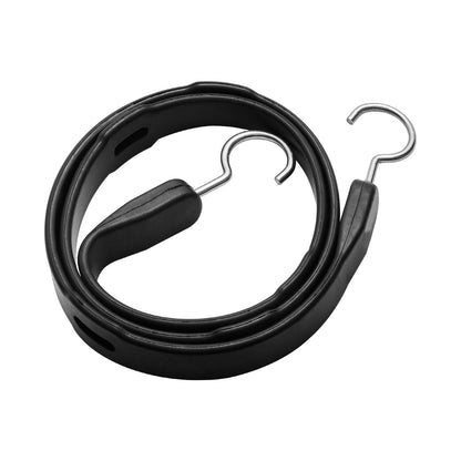 VEVOR 4 Piece Flat Bungee Cord, 20 mm Heavy Duty Bungee Straps with Steel S-Hooks, 40" Elastic Bungee Rope for Cargo, Tarps, Trucks and Tent, Black - DLKZD40INCH4TR3FJV0 - view 10