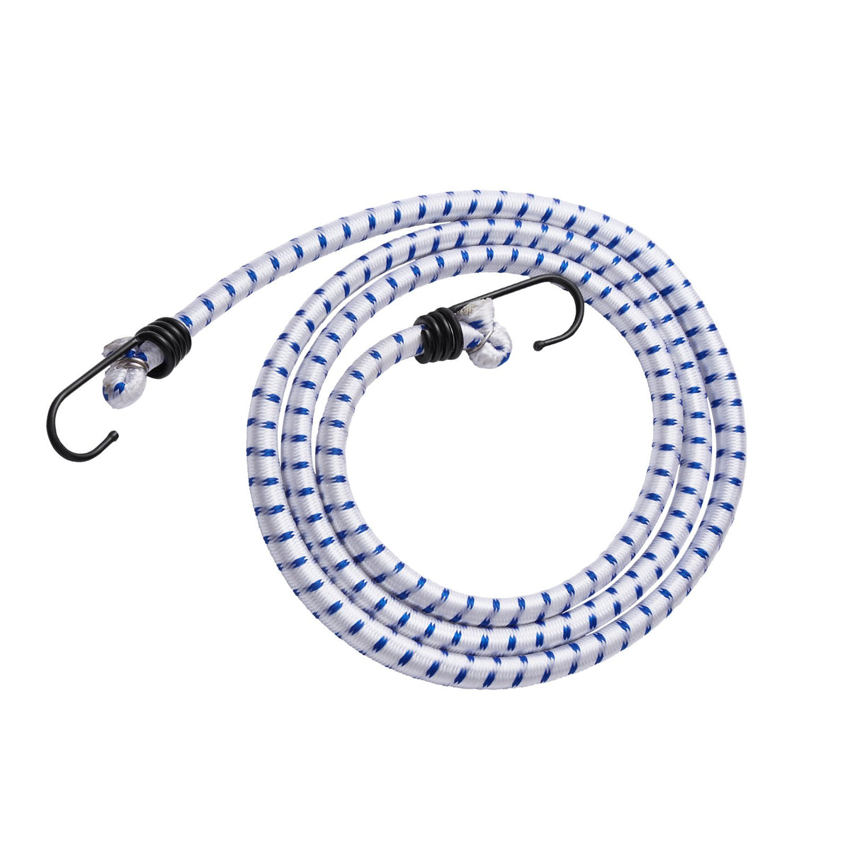 VEVOR 6 Piece Bungee Cords with A3 Steel Hooks, 72 Inch Heavy Duty Bungee Straps, 12 mm Elastic Bungee Ropes Set for Camping, Tarps, Motorcycle, Truck and Tent, White with Blue Stripes - DLKZDYXDGDGGU5P3EV0 - view 10
