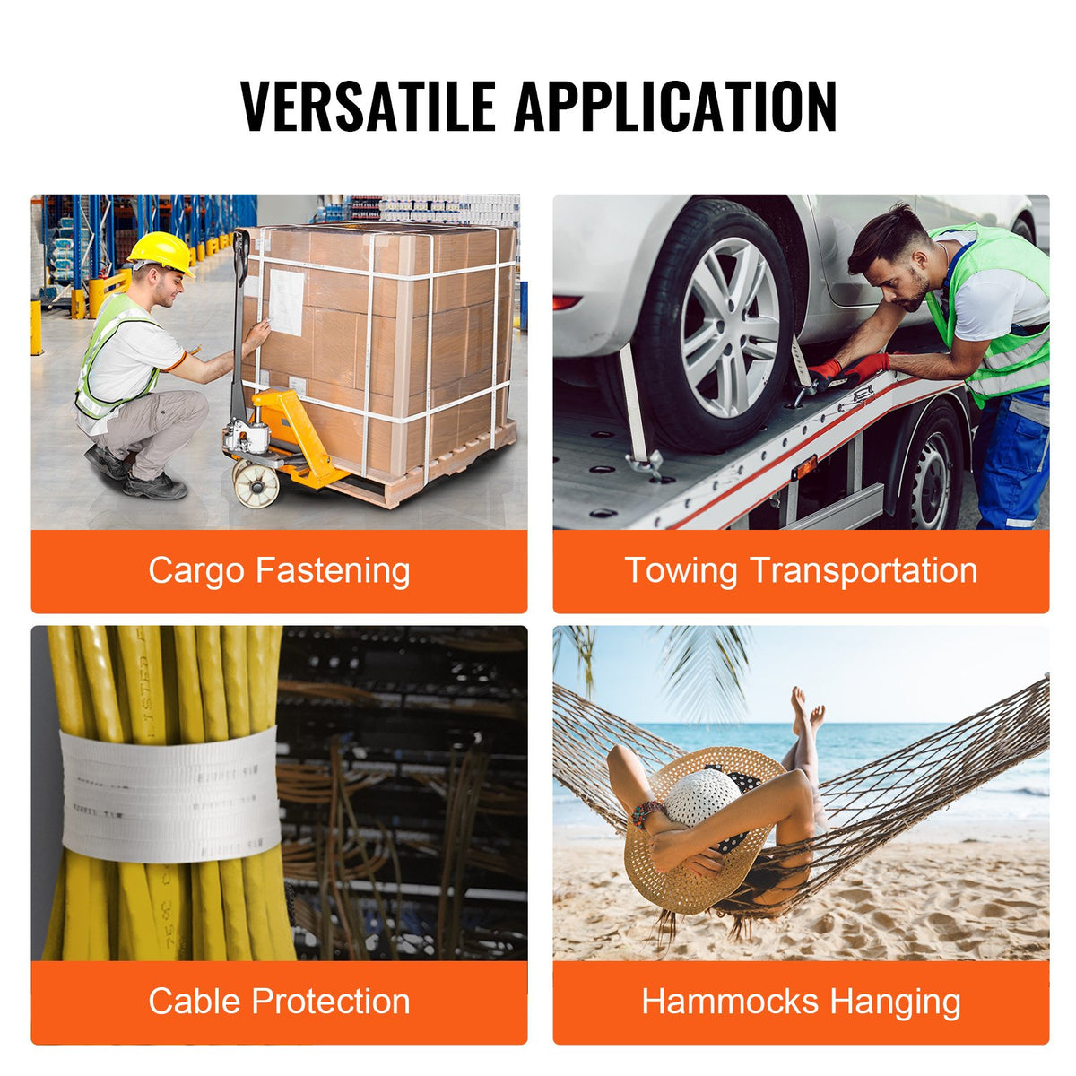 VEVOR Durable Polyester Pull Cord, Width 0.5" & Length 5249ft, Max Load 1250 lbf, Perfect for Organizing Cables, Packaging, Garden Work & Electrical Jobs - DLLDB1600M12U3163V0 - view 7