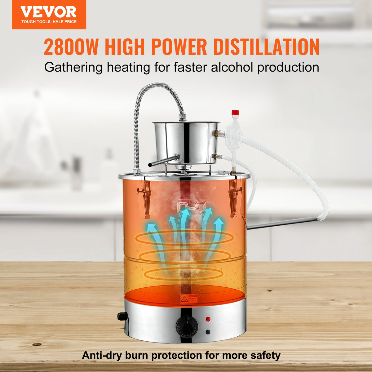 VEVOR Split Type Water Alcohol Distiller - Select Your Configuration - DLNTZLQYYS50LEHB5V4 - view 2