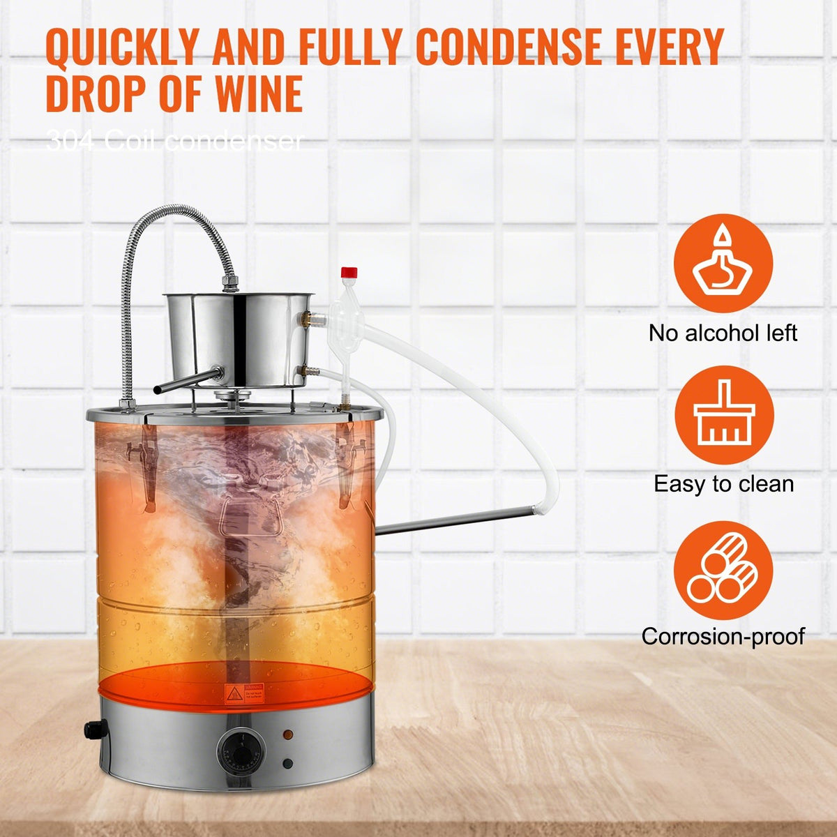 VEVOR Split Type Water Alcohol Distiller - Select Your Configuration - DLNTZLQYYS50LEHB5V4 - view 3