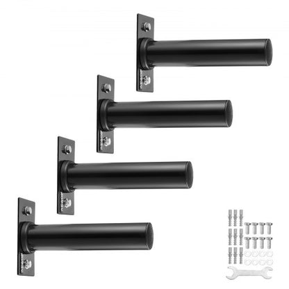 VEVOR Wall Mounted Weight Plate Holder, Weight Rack Storage for 2-Inch Weight Plates, 330 lbs Load Capacity Weight Storage Rack, Heavy Duty Iron Home Gym Organizer, 4 Pack, Mounting Hardware Included - DLQJDDGQJ4ZZZMPKWV0 - view 2