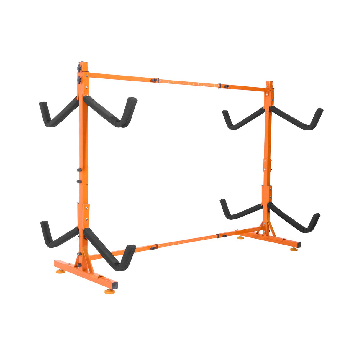 VEVOR Freestanding Kayak Storage Rack, Kayak Stand for 4 Kayak Canoe Paddleboard, Heavy-duty Steel Kayak Hanger Holder with Padded Arms and Adjustable Width, 220LBS Max Load, for Indoor Outdoor Garage - DLS4G0000000D8BUTV0 - view 1
