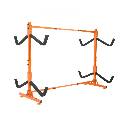 VEVOR Freestanding Kayak Storage Rack, Kayak Stand for 4 Kayak Canoe Paddleboard, Heavy-duty Steel Kayak Hanger Holder with Padded Arms and Adjustable Width, 220LBS Max Load, for Indoor Outdoor Garage - DLS4G0000000D8BUTV0 - view 2