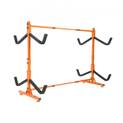 VEVOR Freestanding Kayak Storage Rack, Kayak Stand for 4 Kayak Canoe Paddleboard, Heavy-duty Steel Kayak Hanger Holder with Padded Arms and Adjustable Width, 220LBS Max Load, for Indoor Outdoor Garage - DLS4G0000000D8BUTV0 - view 2