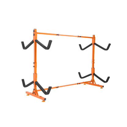 VEVOR Freestanding Kayak Storage Rack, Kayak Stand for 4 Kayak Canoe Paddleboard, Heavy-duty Steel Kayak Hanger Holder with Padded Arms and Adjustable Width, 220LBS Max Load, for Indoor Outdoor Garage - DLS4G0000000D8BUTV0 - view 10