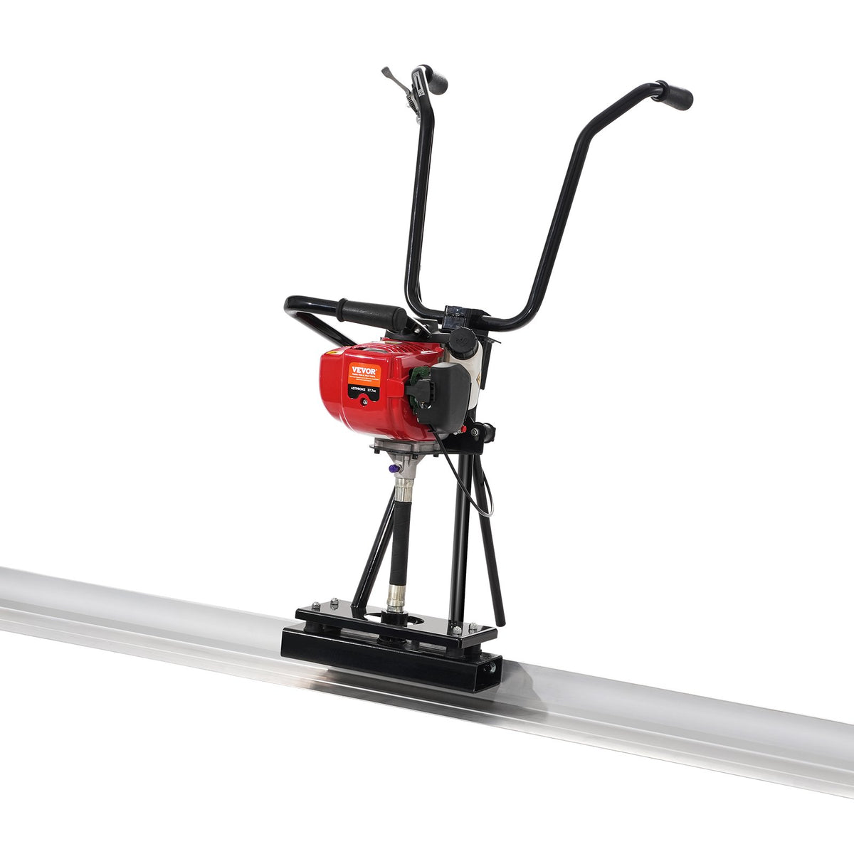 VEVOR Gas Concrete Power Screed, 11ft Aluminum Board Straight Edge Bar Set, 4 Stroke Cement Finishing Vibrating Motor with Height Adjustable Handles, High Efficient Concrete Tools 6500RPM - DLSHNTFZ135HFH85XV0 - view 1