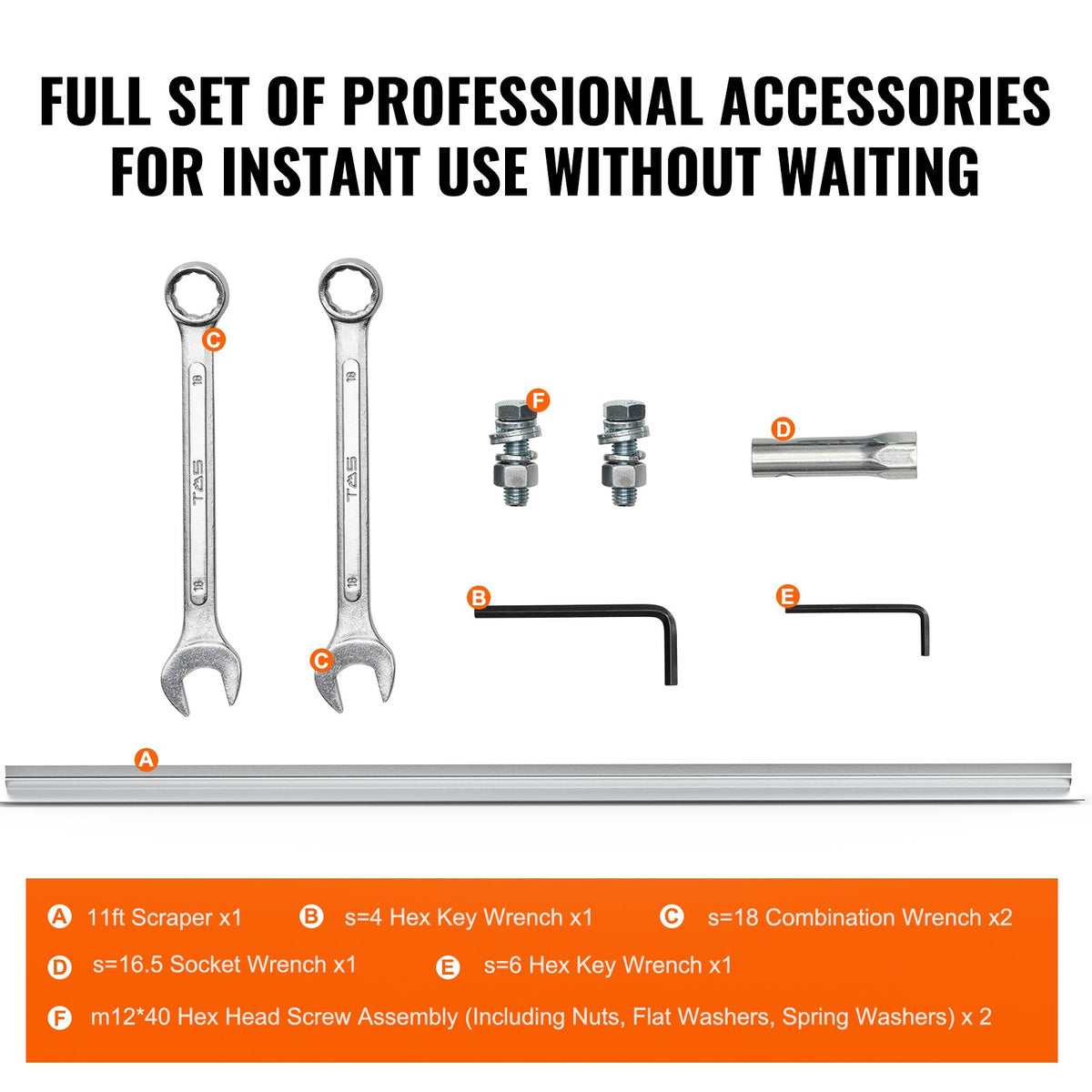VEVOR Gas Concrete Power Screed, 11ft Aluminum Board Straight Edge Bar Set, 4 Stroke Cement Finishing Vibrating Motor with Height Adjustable Handles, High Efficient Concrete Tools 6500RPM - DLSHNTFZ135HFH85XV0 - view 7
