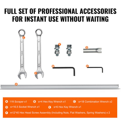 VEVOR Gas Concrete Power Screed, 11ft Aluminum Board Straight Edge Bar Set, 4 Stroke Cement Finishing Vibrating Motor with Height Adjustable Handles, High Efficient Concrete Tools 6500RPM - DLSHNTFZ135HFH85XV0 - view 7