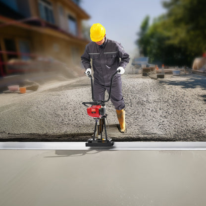 VEVOR Gas Concrete Power Screed, 11ft Aluminum Board Straight Edge Bar Set, 4 Stroke Cement Finishing Vibrating Motor with Height Adjustable Handles, High Efficient Concrete Tools 6500RPM - DLSHNTFZ135HFH85XV0 - view 9