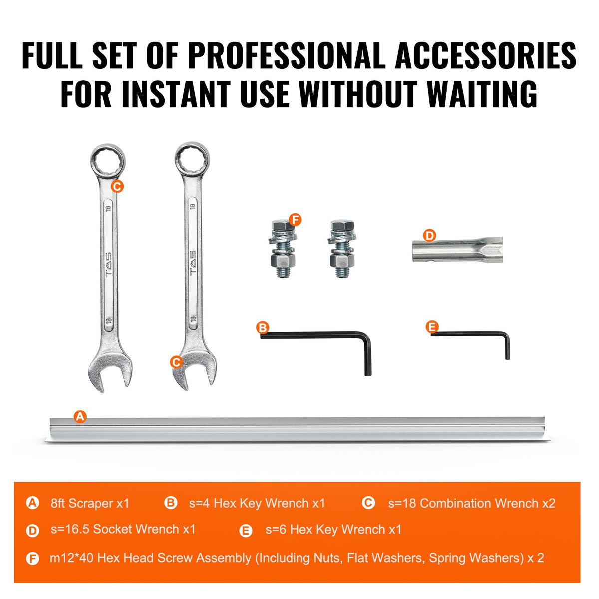 VEVOR Gas Concrete Power Screed, 8ft Aluminum Board Straight Edge Bar Set, 4 Stroke Cement Finishing Vibrating Motor with Height Adjustable Handles, High Efficient Concrete Tools 6500RPM - DLSHNTFZ135HOUXQGV0 - view 7