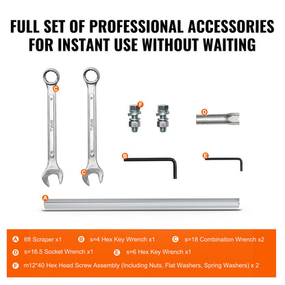 VEVOR Gas Concrete Power Screed, 6ft Aluminum Board Straight Edge Bar Set, 4 Stroke Cement Finishing Vibrating Motor with Height Adjustable Handles, High Efficient Concrete Tools 6500RPM - DLSHNTFZ135HW6BF8V0 - view 7