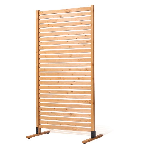VEVOR Wooden Privacy Screen, 36" W x 76" H Outdoor Privacy Screen, Freestanding Wood Privacy Panel with Stand, Decorative Patio Privacy Screen, Outdoor Divider for Balcony Patio Lawn Garden - DLSHWYSPMMZ3N1PEVV0 - view 2
