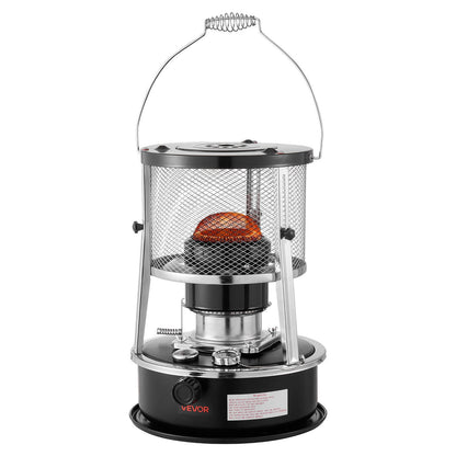 VEVOR 9000 BTU Portable Kerosene Heater & Stove, 2 in 1 Non-Electric Indoor Outdoor Heater with Adjustable Height & Flame & Easy Storage,for Camping, Hunting, Cooking, Home, Garage, Black - DLSMYQNQTZ90VE6P6002V0 - view 10