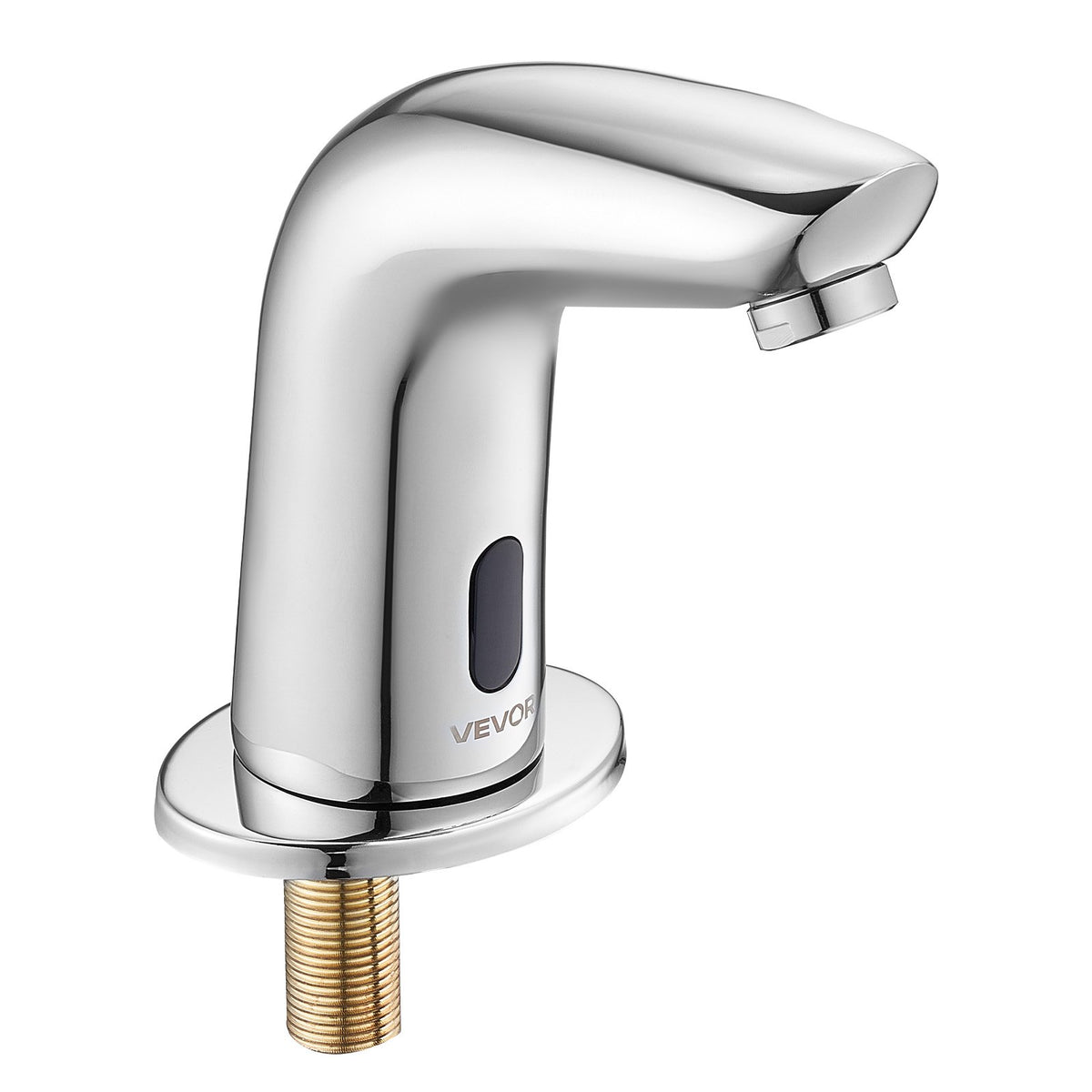 VEVOR Touchless Bathroom Sink Faucet, Automatic Motion Sensor Restroom Toilet Faucet Cold Water with Hole Cover Plate, Battery Operated for 9/16 in Pipe Commercial Lavatory,Chrome Plated Silver G112M - DLTDLWSBZDTE4KZM5001V9 - view 10