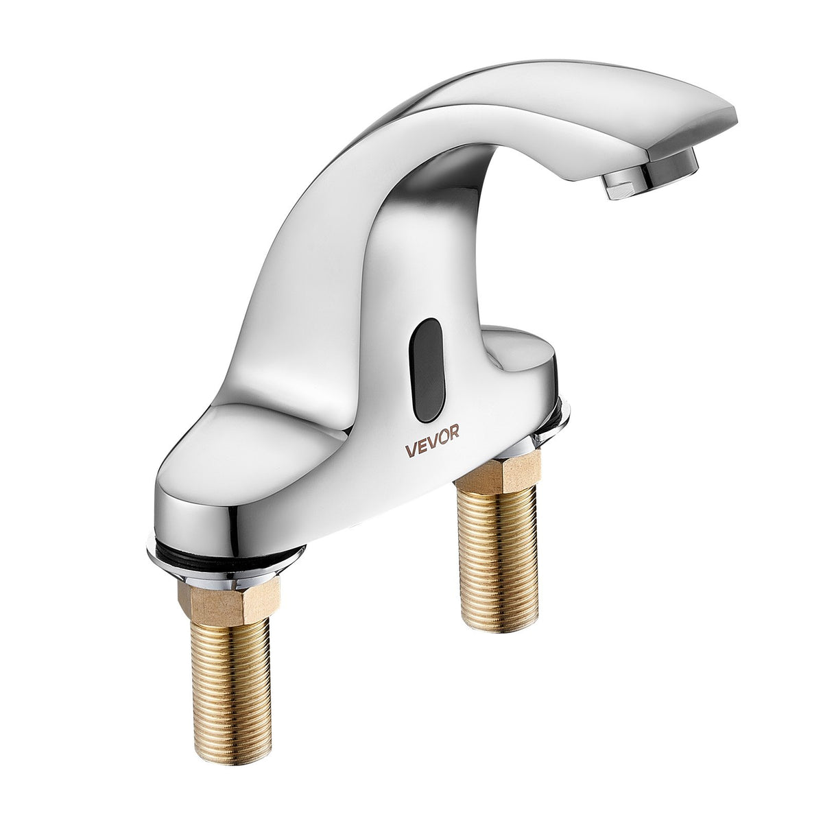 VEVOR Touchless Bathroom Sink Faucet, Automatic Motion Sensor Restroom Toilet Faucet Cold Water with Hole Cover Plate, Battery Operated for 9/16 in Pipe Commercial Lavatory,Chrome Plated Silver - DLTDLWSBZDYJQ5PIT001V9 - view 10