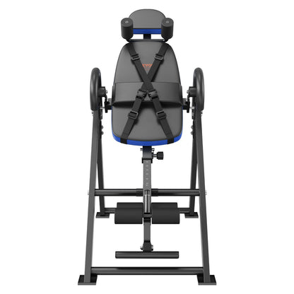 VEVOR Inversion Table, 300 lbs Capacity Heavy Duty Inversion Table, Decompression Back Stretcher Machine, Strength Training Equipment with Headrest, Ankle Lock, Adjustable Protective Belt, Blue/Black - DLTLHSPPTKBPR0IUTV0 - view 10