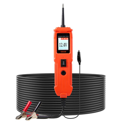 VEVOR Automotive Circuit Tester, 8 - 35 DCV Power Circuit Probe Tester with TFT Color Display and Lighting, Automotive Power Tester Probe with 13 ft / 4 m Cable, ABS Shell Electrical Detector Finder - DLXQCDLCSYKCO4QL7001V9 - view 1