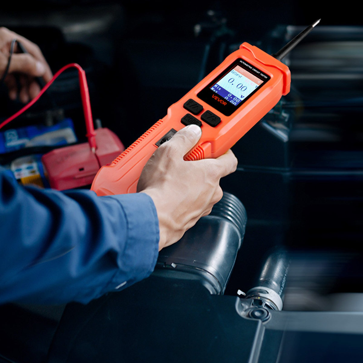 VEVOR Automotive Circuit Tester, 8 - 35 DCV Power Circuit Probe Tester with TFT Color Display and Lighting, Automotive Power Tester Probe with 19.7 ft / 6 m Cable, 2-in-1 Electrical Detector Finder - DLXQCDLCSYKCU5I6M001V9 - view 9