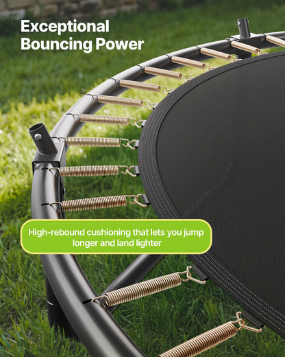 VEVOR Outdoor Trampoline, 16FT Recreational Trampoline, ASTM Approved Trampolines with Enclosure Net & Thickened Pad, Max 475 lbs Weight Capacity, Anti-Rust Backyard Trampolines for Kids & Adults - DLXYXBCWG16YBOKFQ001V0 - view 5