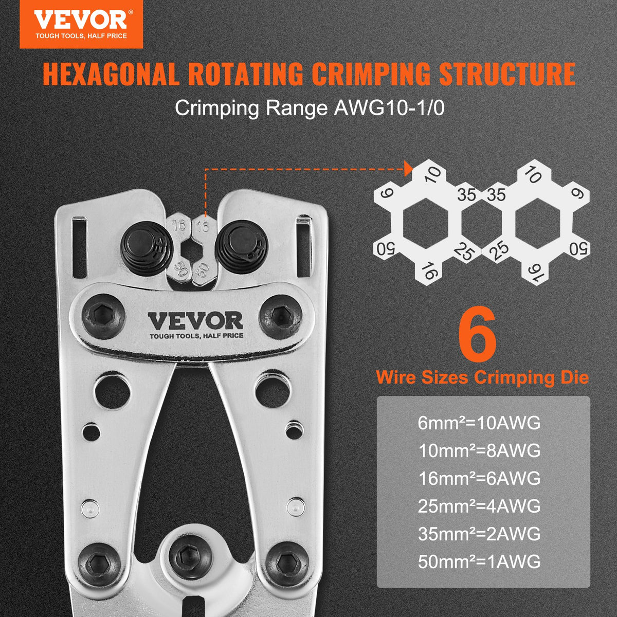 VEVOR Hand Swager Crimper - Select Your Configuration - DLYJQPJDLJTLDJBJTV0 - view 2