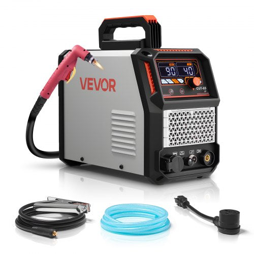VEVOR Plasma Cutter, 65A Non-Touch Pilot Arc Plasma Cutting Machine Non-High Frequency - with 2T/4T Function & Adjustable PT Time, 110V/220V Dual Voltage Digital Display IGBT Inverter - DLZQGJFJCS65CKU7P001V1 - view 2