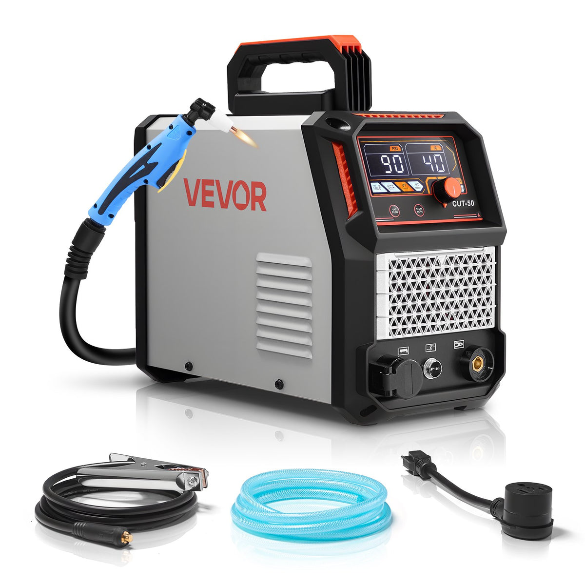 VEVOR Plasma Cutter, 50A Plasma Cutting Machine, 110V/220V Dual Voltage Digital Display IGBT Inverter - with 2T/4T Function & Adjustable PA/PT Time for Home Repairs, Workshops - DLZQGJJCS50AYSV61001V1 - view 1