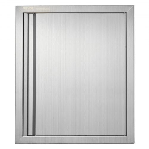 VEVOR BBQ Access Door, 18W x 21H Inch Single Outdoor Kitchen Door, Stainless Steel Flush Mount Door, Wall Vertical Door with Recessed Handle, for BBQ Island, Grilling Station, Outside Cabinet - DMABSCJM18X25F9BVV0 - view 2