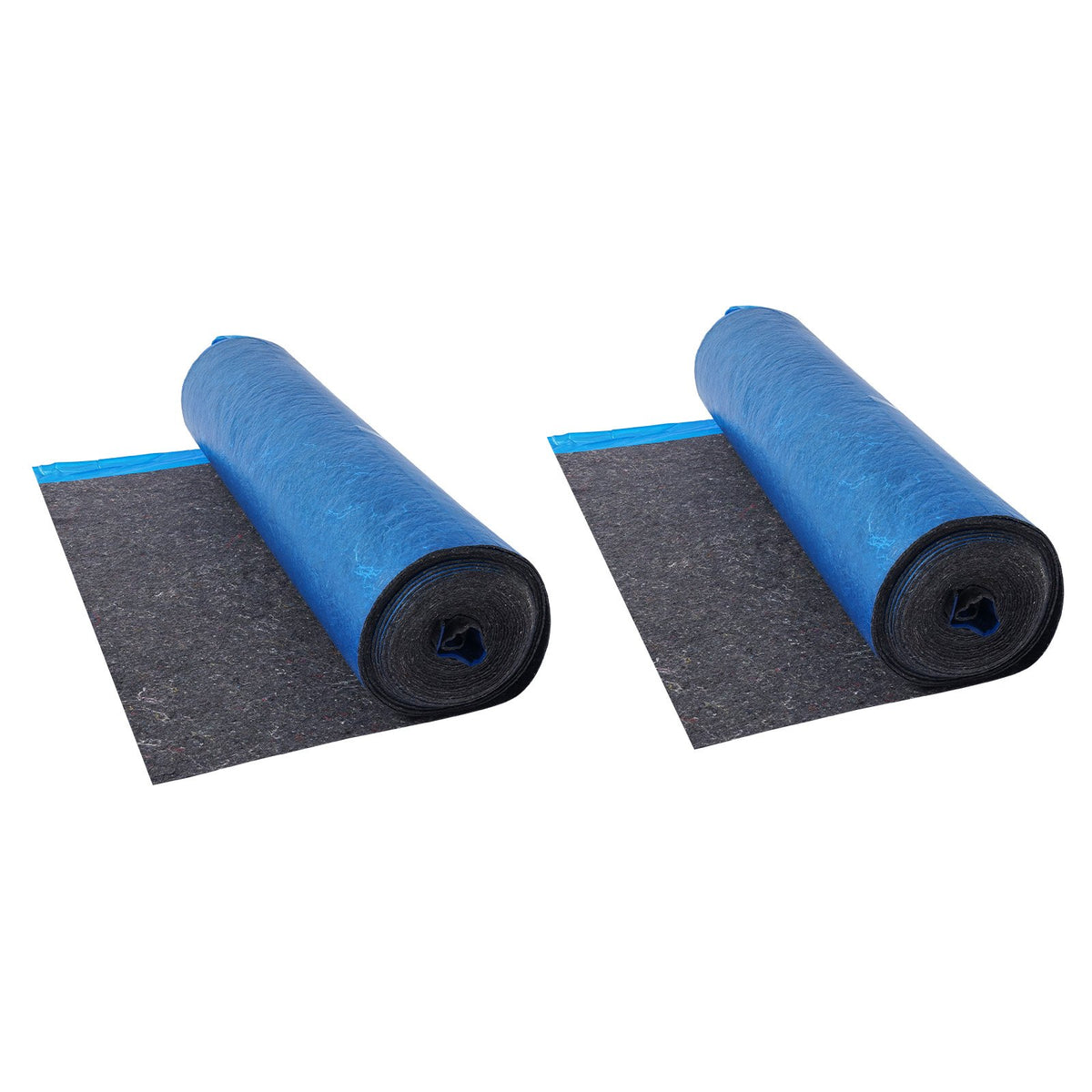 VEVOR Floor Underlayment 400 sq. ft, 3mm Laminate Flooring Padding with Attached Vapor Barrier, Heavy Duty Fiber+PE Film, Soundproofing & Noise Reduction for Vinyl & Wood(2 Rolls x 200 sq. ft) - DMCDLM30MMHSWPGEH001V0 - view 1