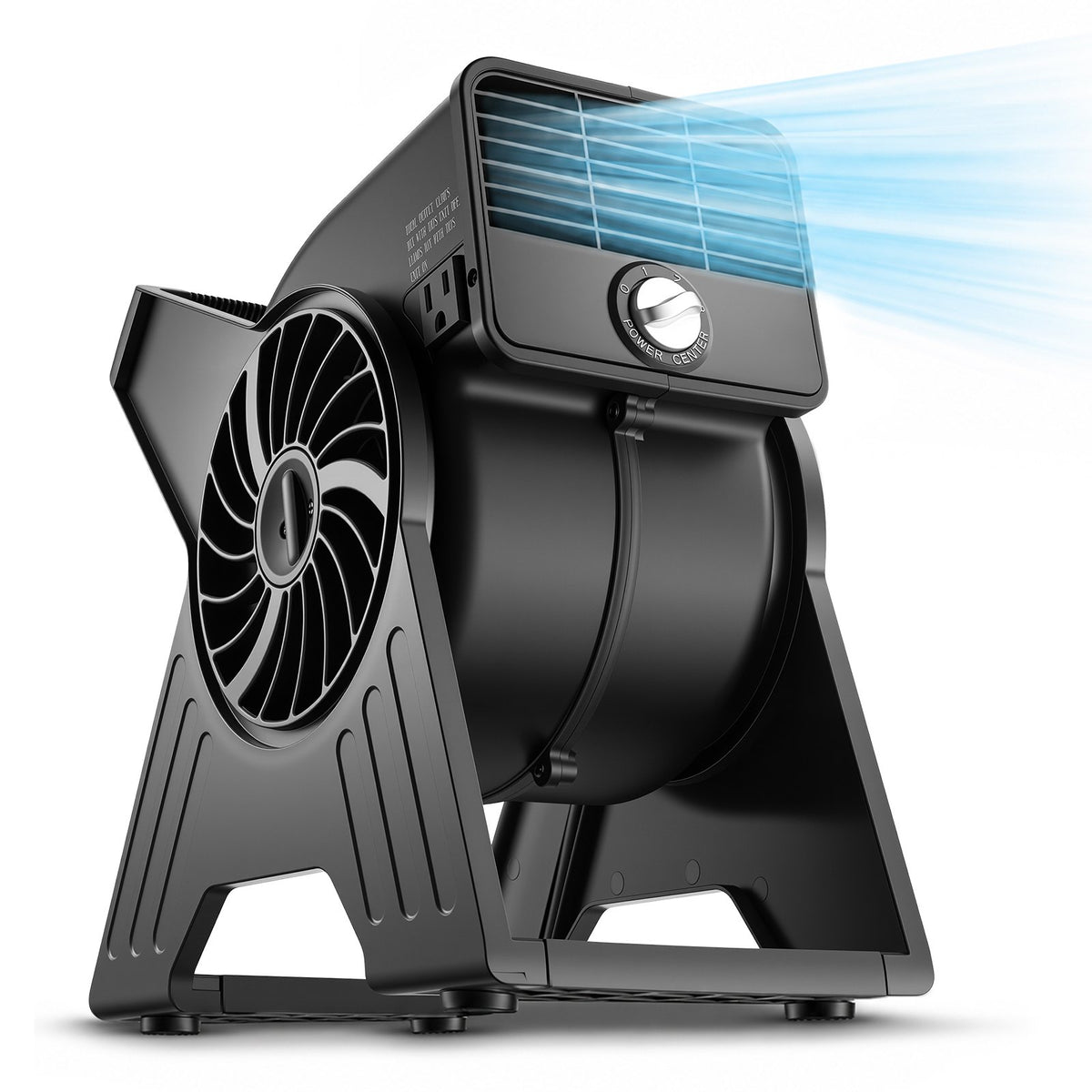 VEVOR Blower Fan, 13 in Portable Utility Floor Fan, 300 CFM, 3 Speeds, Multi-Angle Airflow, Lightweight Portable High Velocity Air Mover, for Drying, Dehumidifying, Carpets, Air Circulation, Cooling - DMGFJWLS300CDETAV001V1 - view 1